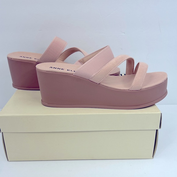 ANNE KLEIN,AKVAI PINK SLIP-ONS PLATFORM ELASTIC TOP W/SUPER CUSHION SOLE,SIZE9.5 - Picture 5 of 16